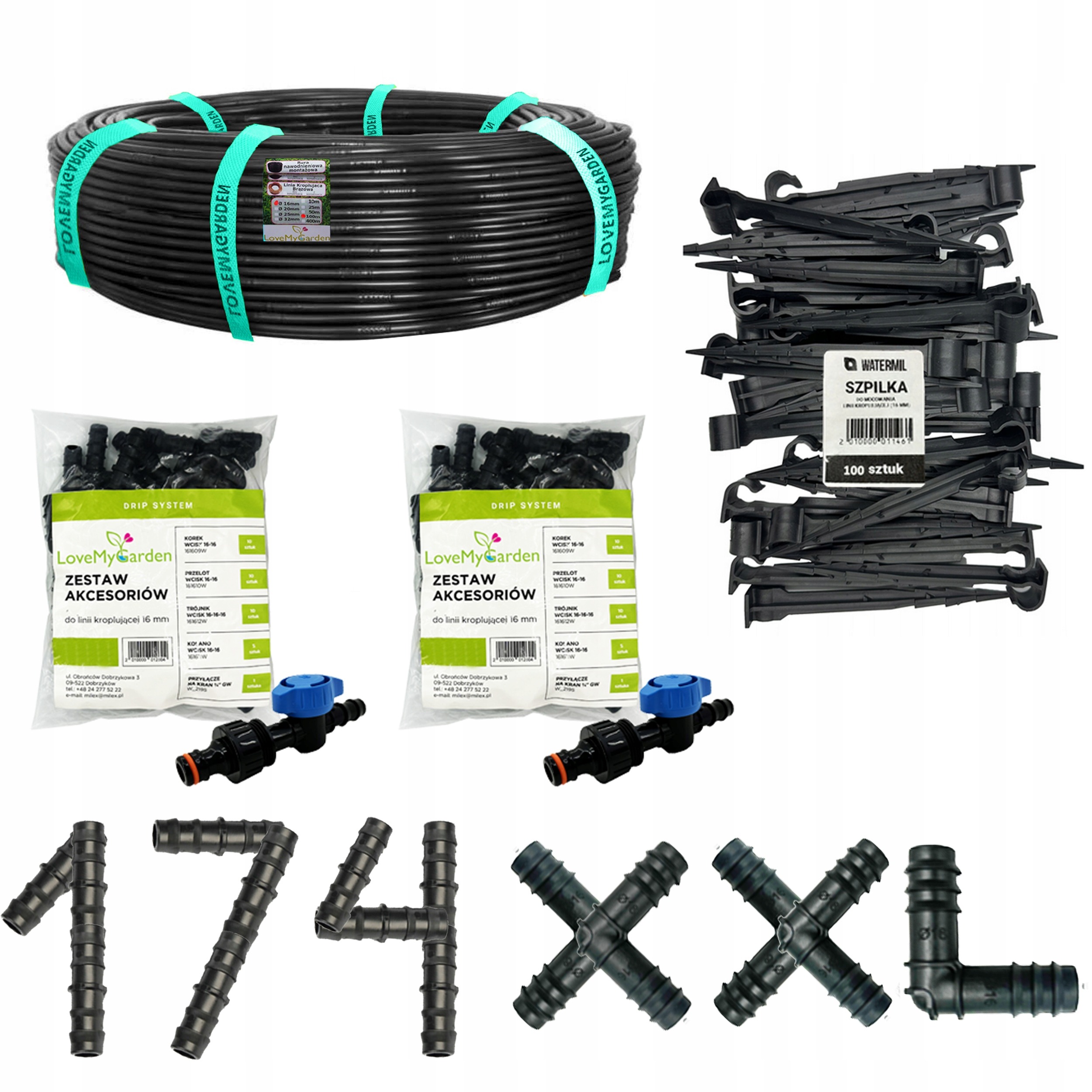 Kompenzačná kvapkovacia hadica 16 mm, 100 m