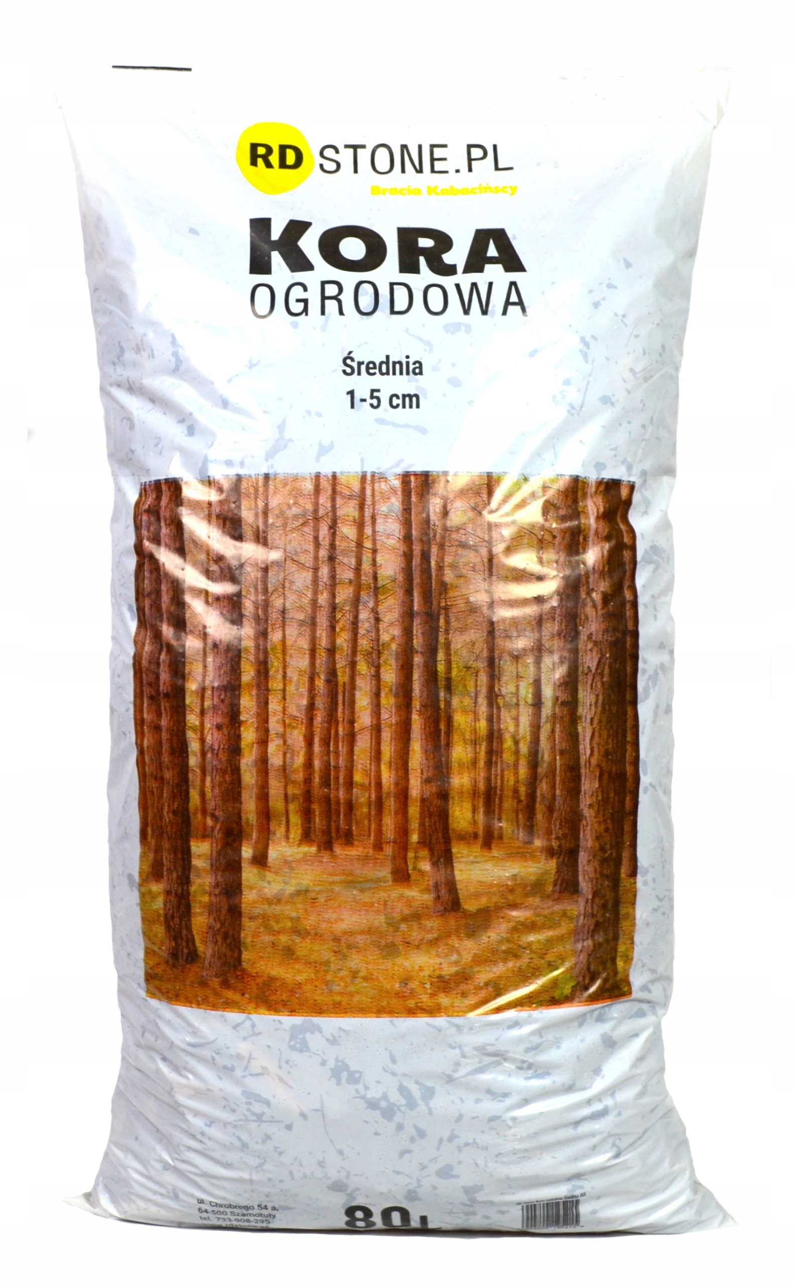 Triedená stredná borovicová kôra 10–50 mm, 80 l