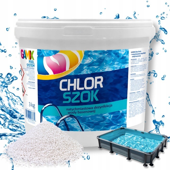 GAMIX Chlor Szok 3 kg – chlórový granulát do bazéna