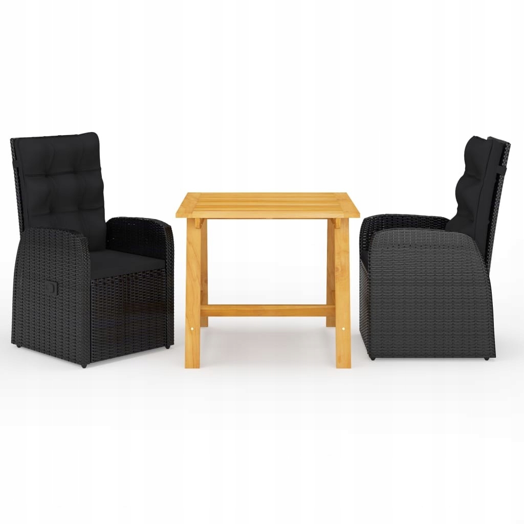 Malloca Garden Glass Table Duo 150x80x70 Gray