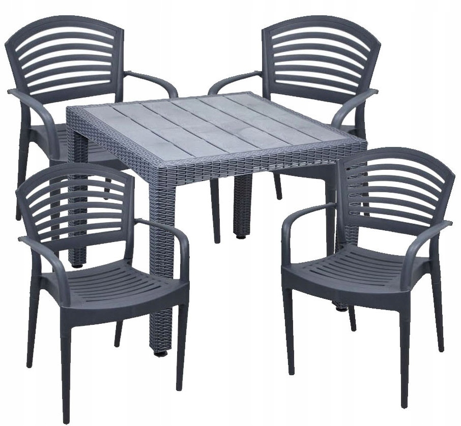 Vidaxl Garden Table, Gray, 120x70x66 cm, polícia
