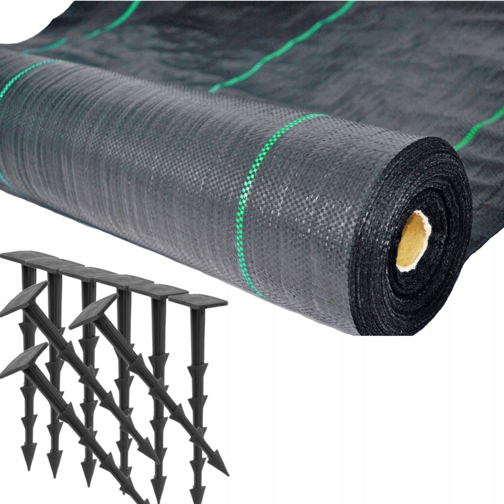 Agrotextília - Agrotand Antichwastowa Agrotextile 70g čierny 1,6x100 UV5% bezplatné kotvy