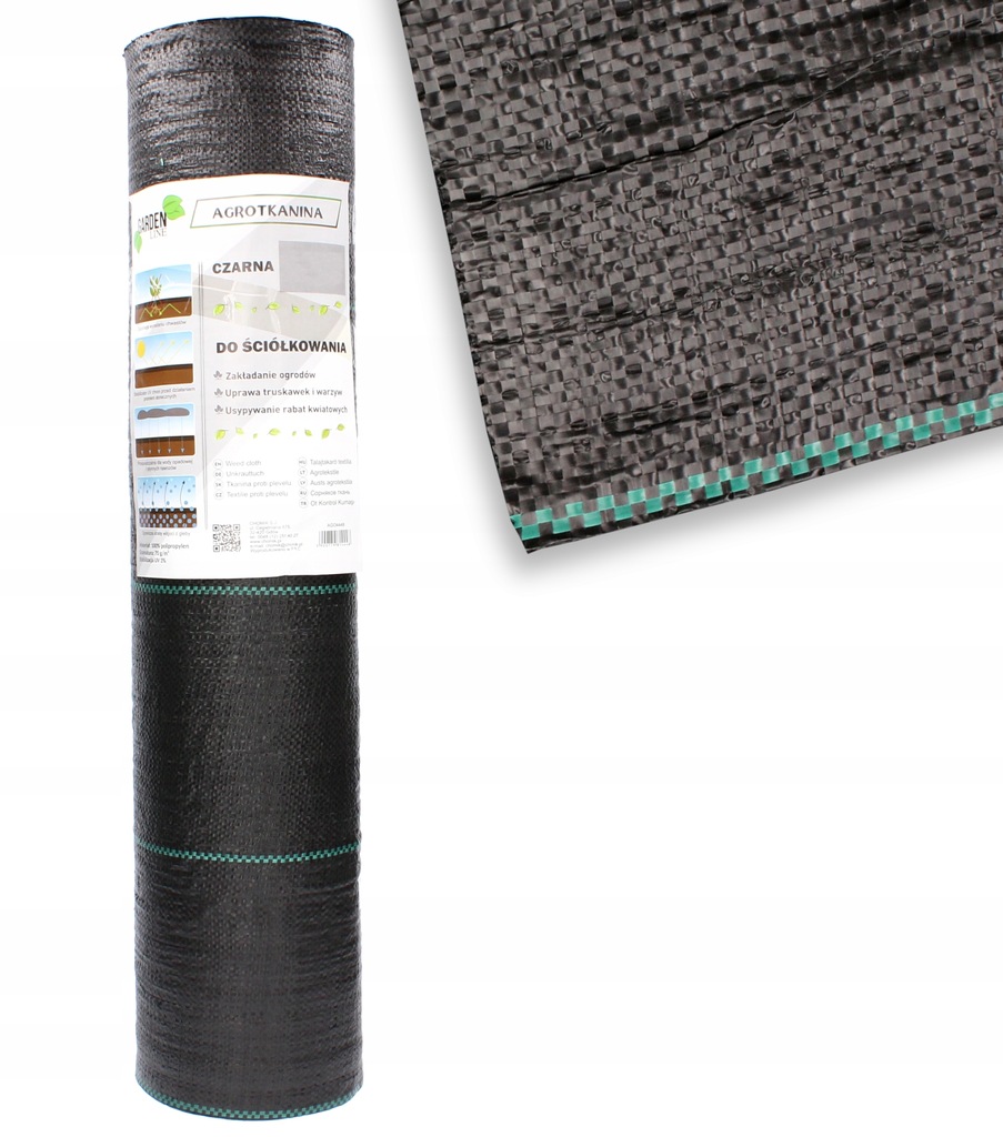 Agrotextília - Agrotkanín Agrotextile Strong 1,6x100 m čierny 70 g/m2