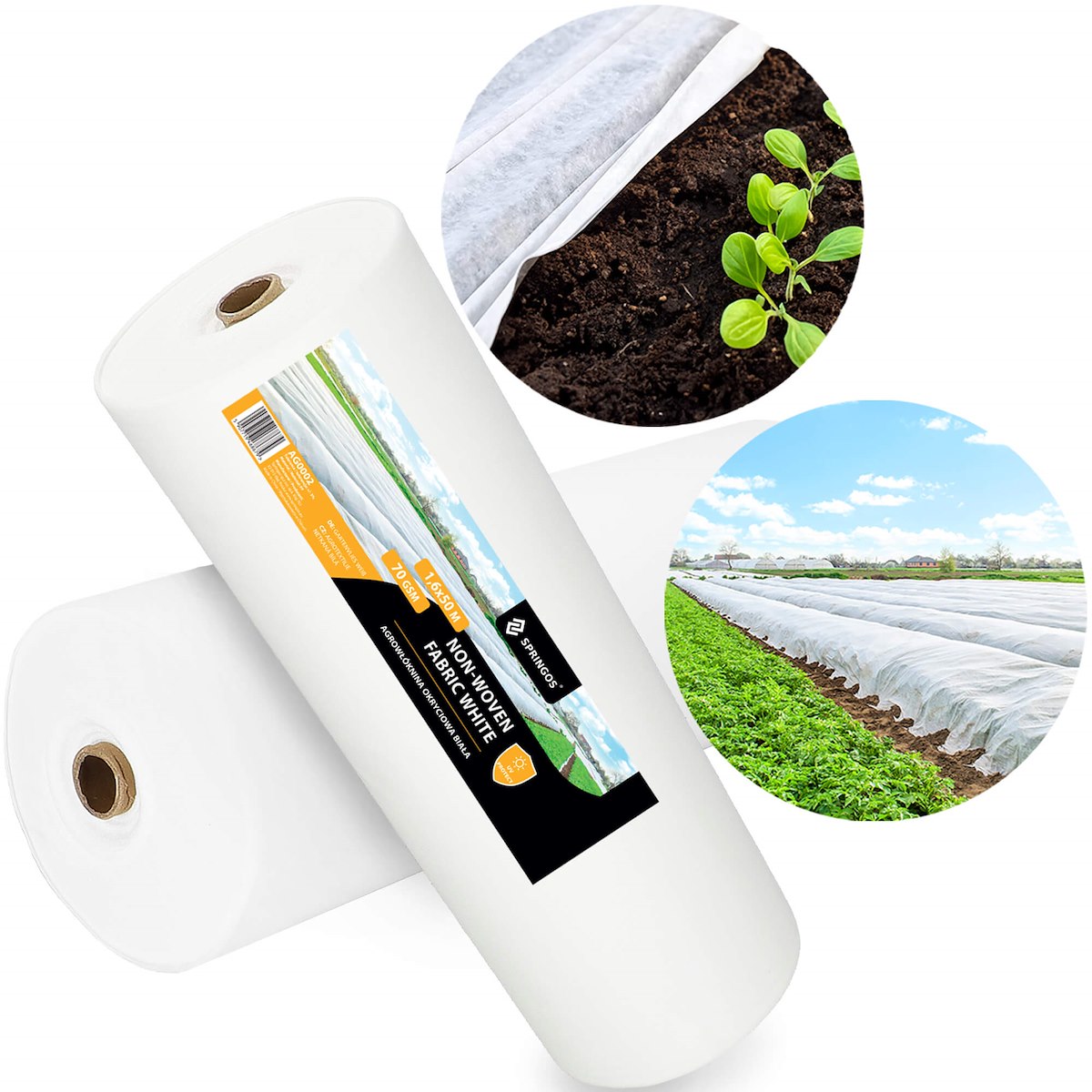Agrotextília - Zimný agrotextilný matt 70g Silná UV vyrovnávacia zóna 1,6x50 m kabát