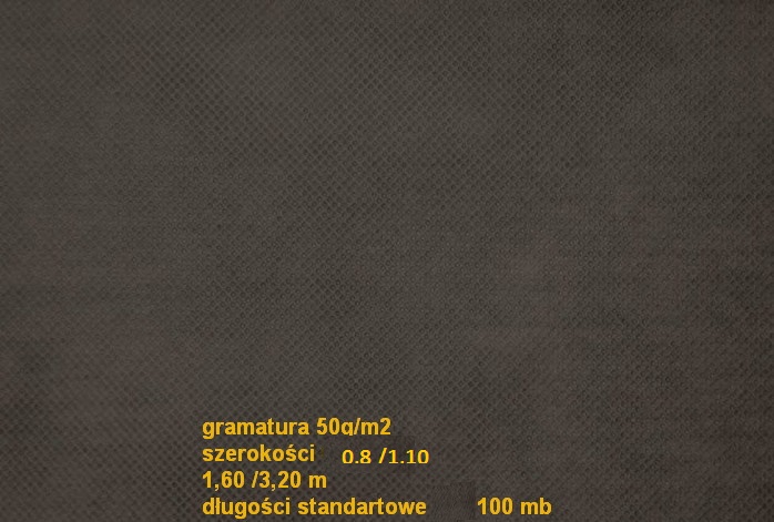 Agrotextília - Čierny agrotextilný P-50 1,60 m x100 MB /łódź
