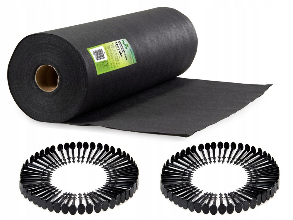 Agrotextília - Záhradná agrotextília 1,6 m x 100 m + 100 špendlíkov Plonos