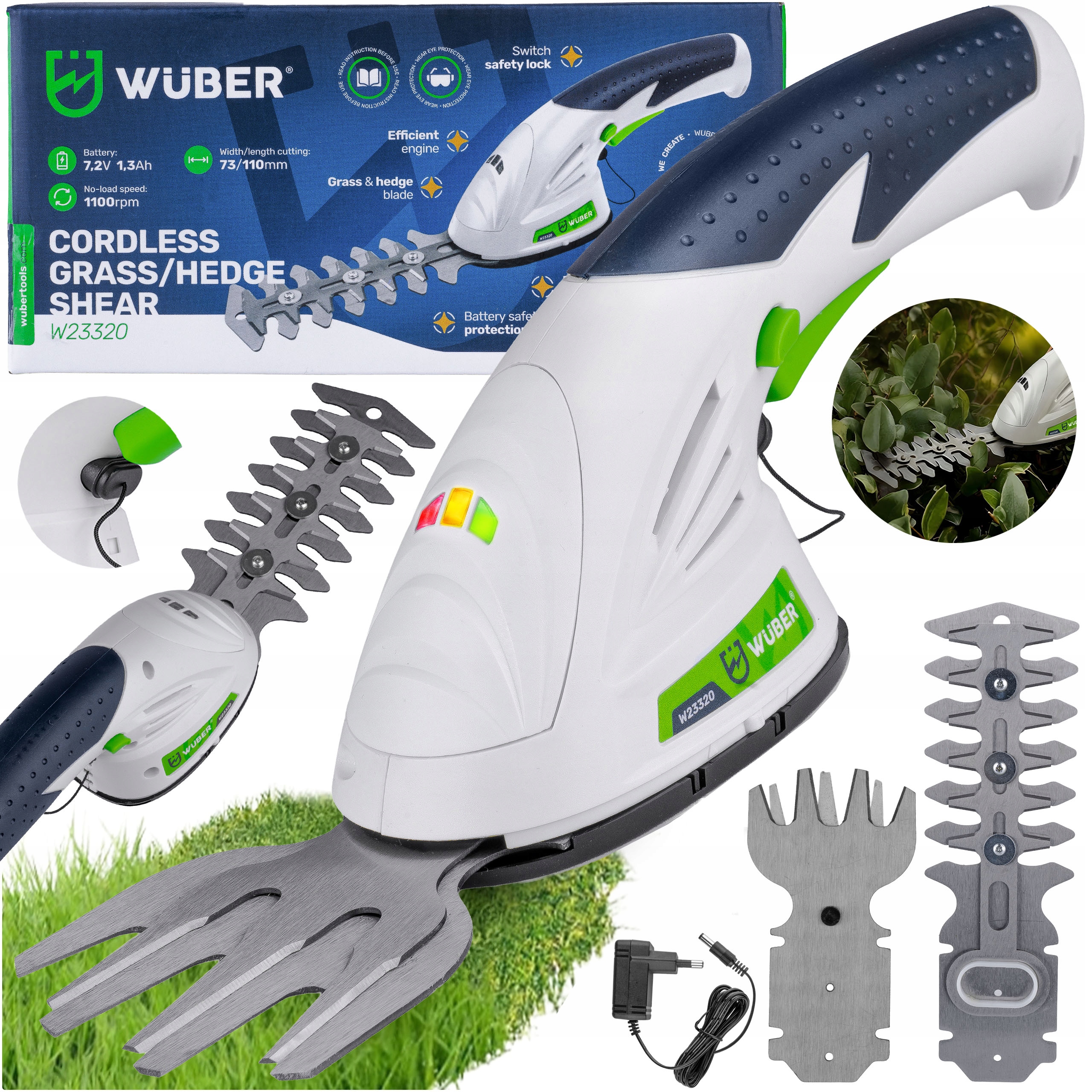 Akumulátorové elektrické nožnice Wuber 110 cm 7,2 V