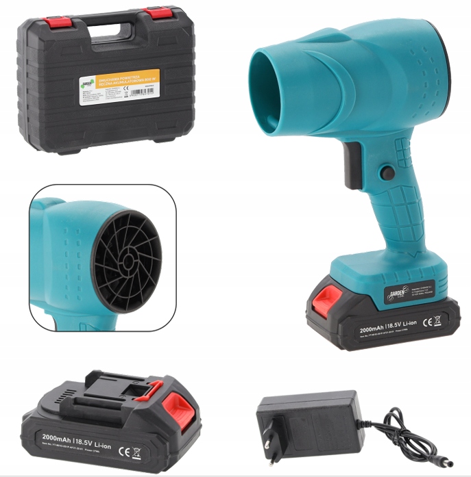 Akumulátorový fúkač GardenLine 800 W 2000 m3/min 0,5 kg