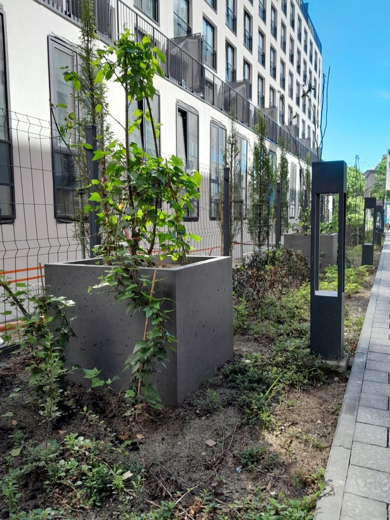 Architektonický betónový kvetináč 80 cm štvorcový betón XXL