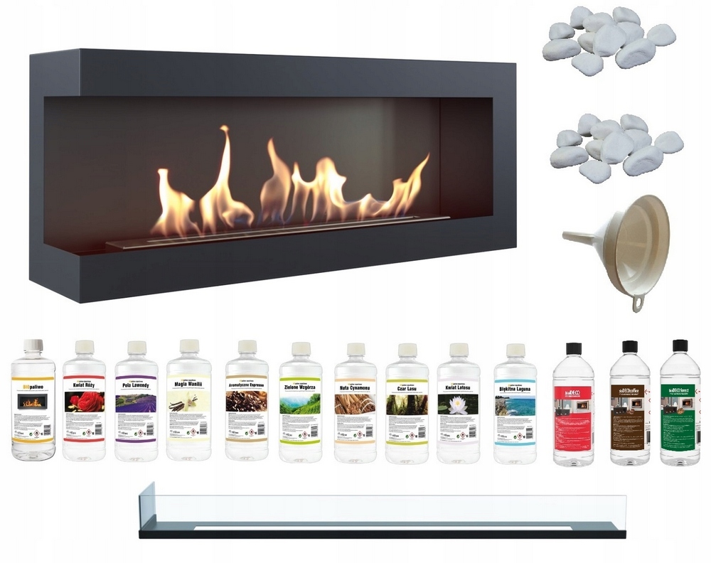 Delta Corner Bio Fire 1200 Glass s 13 palivami