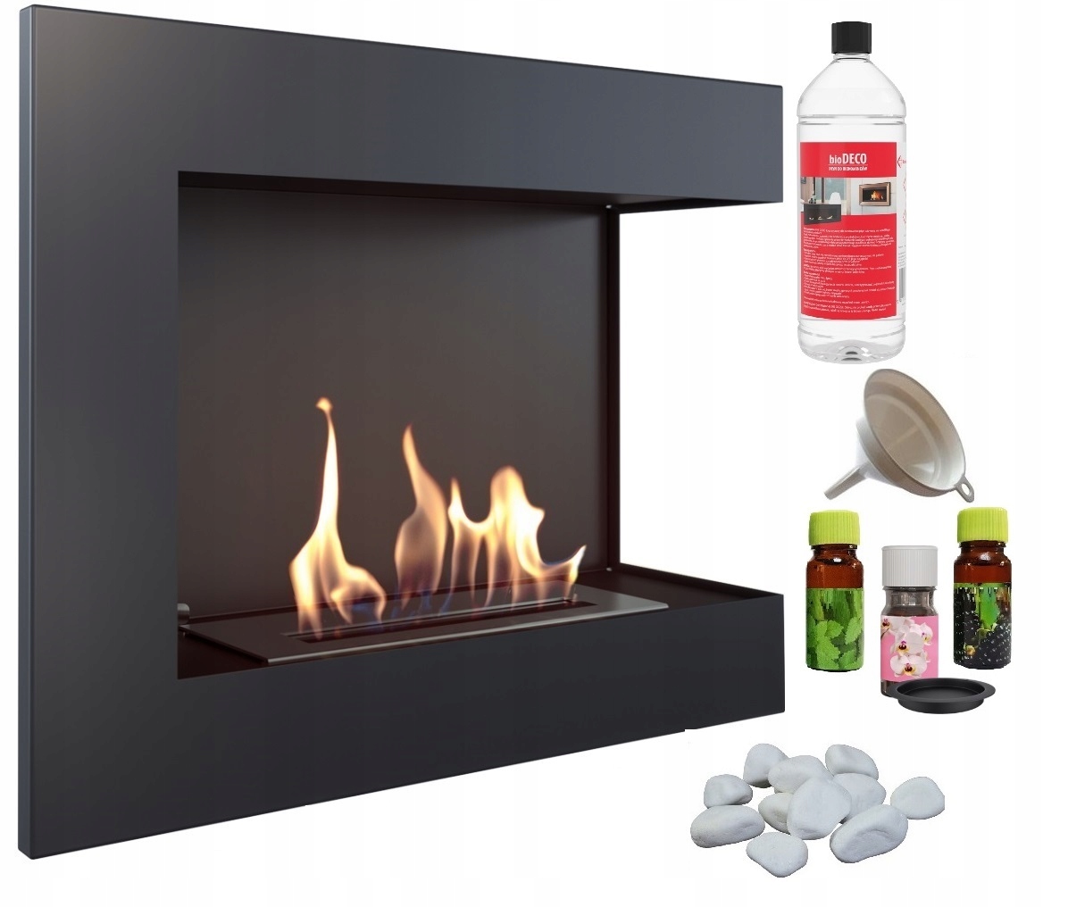 Rohový biokrb DELTA pravý 600 čierny AROMA