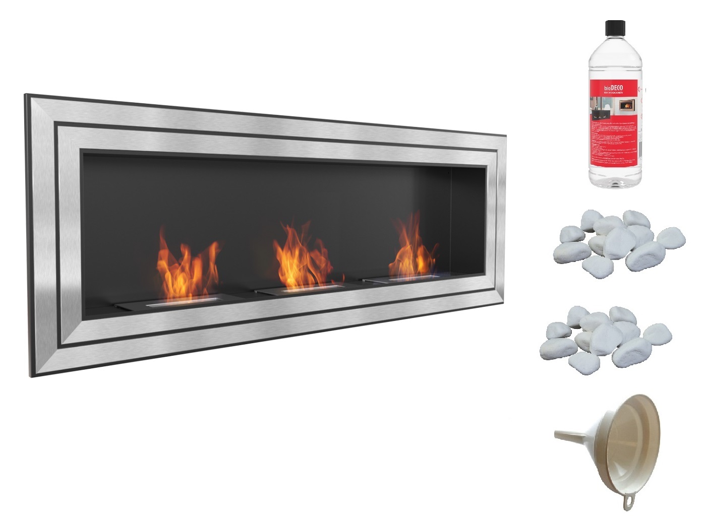 Závesný biologický krb Juliet 1800 TUV Inox Biofuly