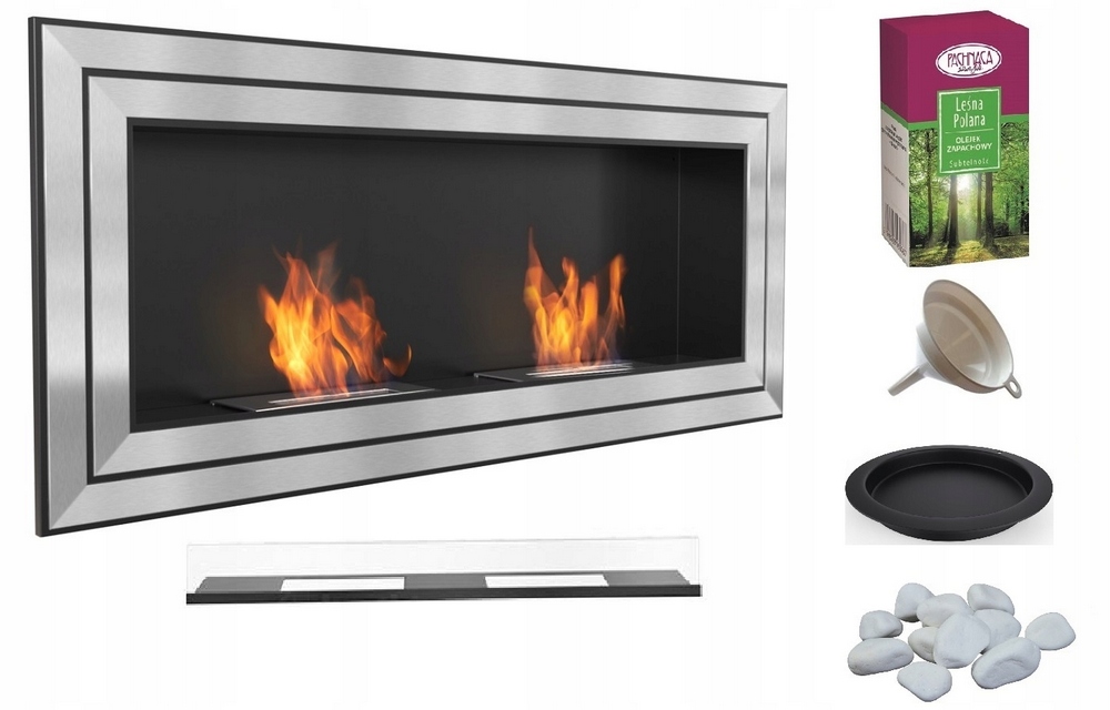 Závesný biologický krb Inox Juliet 1500 Aroma Glass