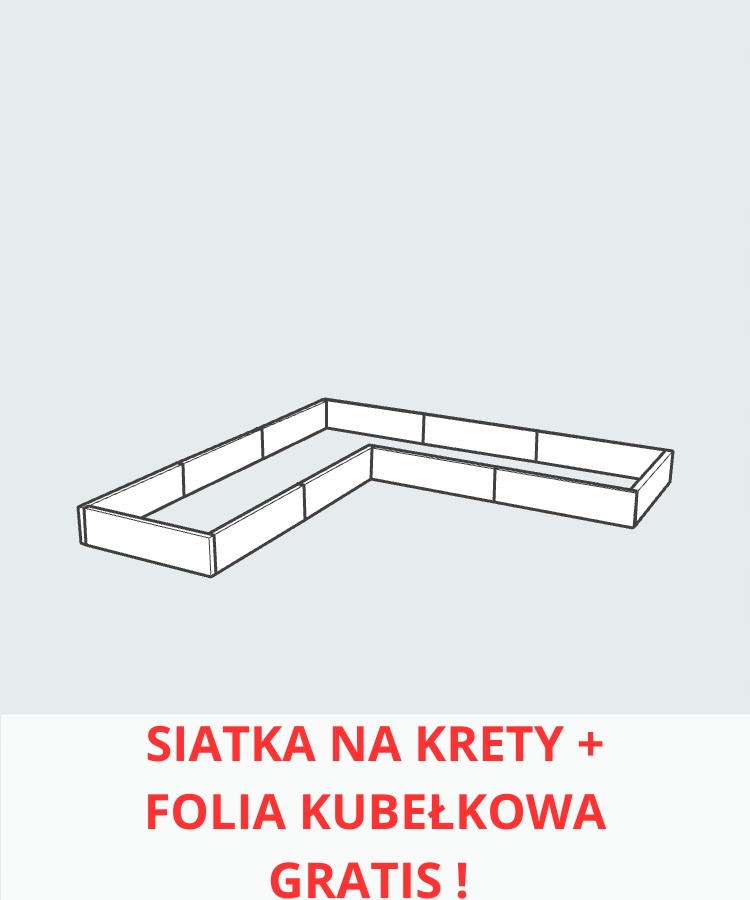 Betónový vyvýšený záhon, Betónové záhony 305 × 305 × 25 L