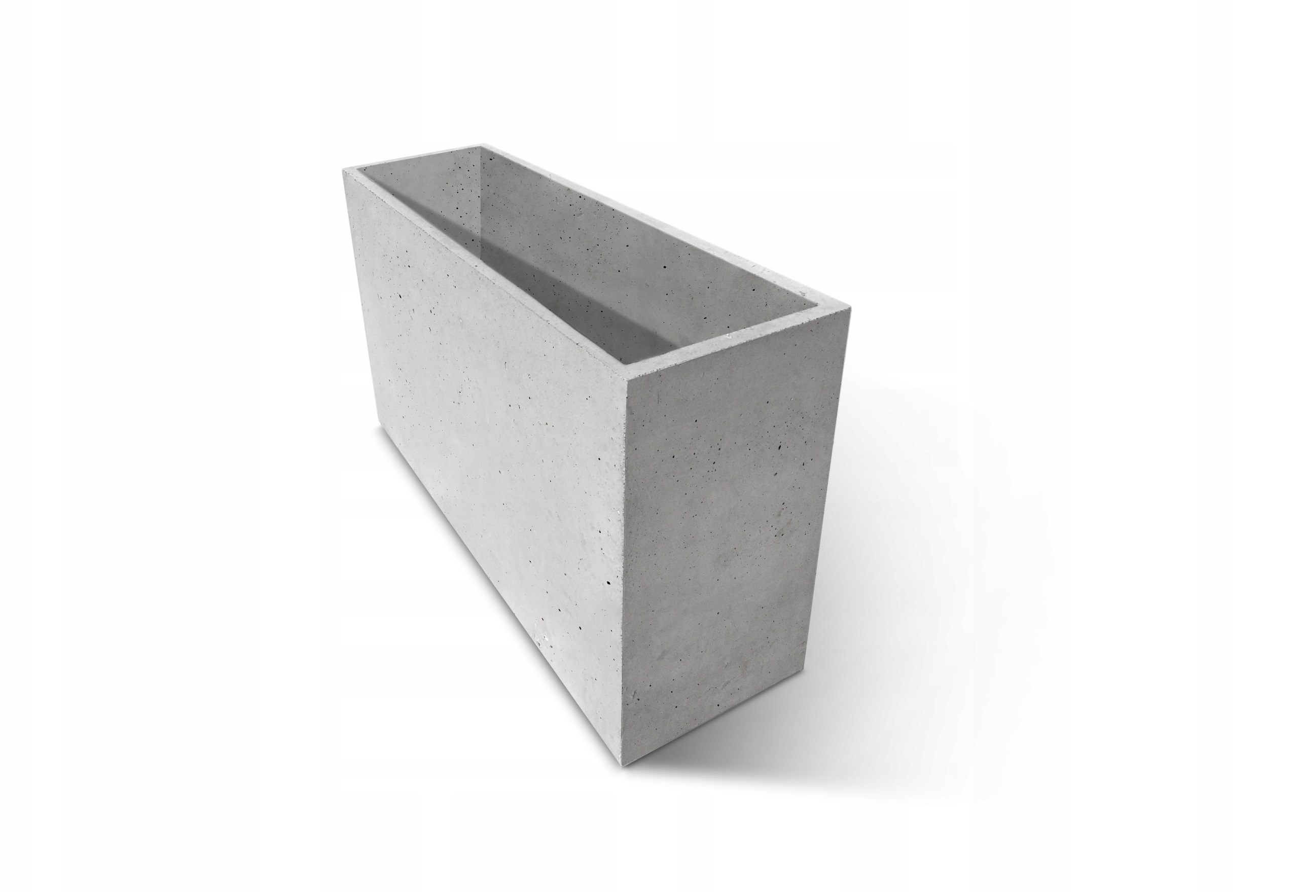 Hnedý betónový kvetináč Easy Concrete 120 cm × 40 × 70 cm