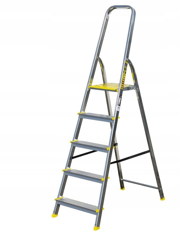 Domáci hliníkový rebrík 5 stupňov
