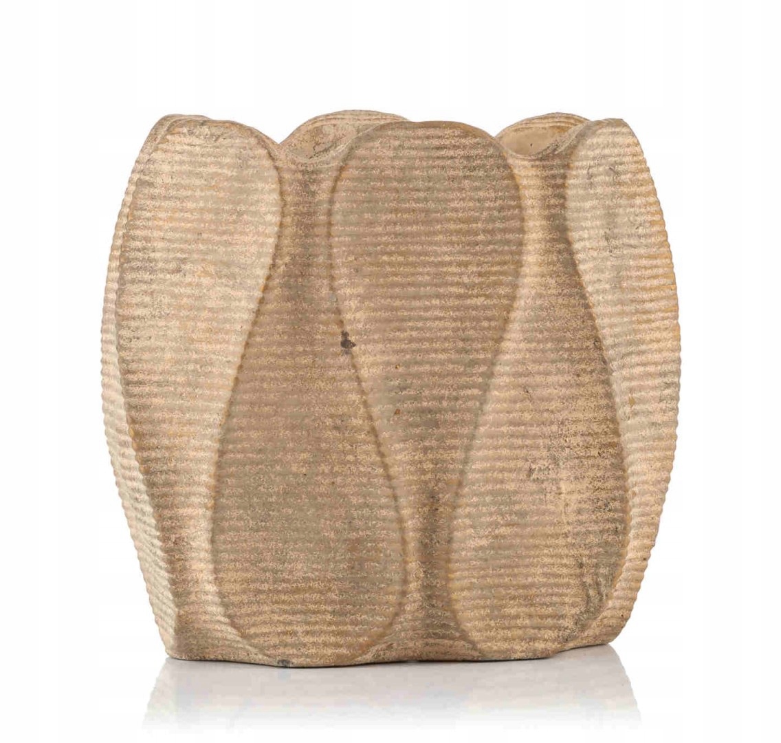 Dizajnový obal, kvetináč WAXY, oválny - XL