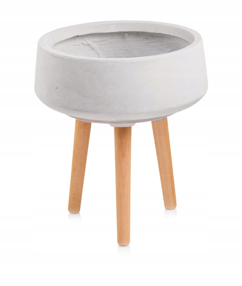 Betónový sivý kvetináč Polni × 45 cm × 44 × 45 cm