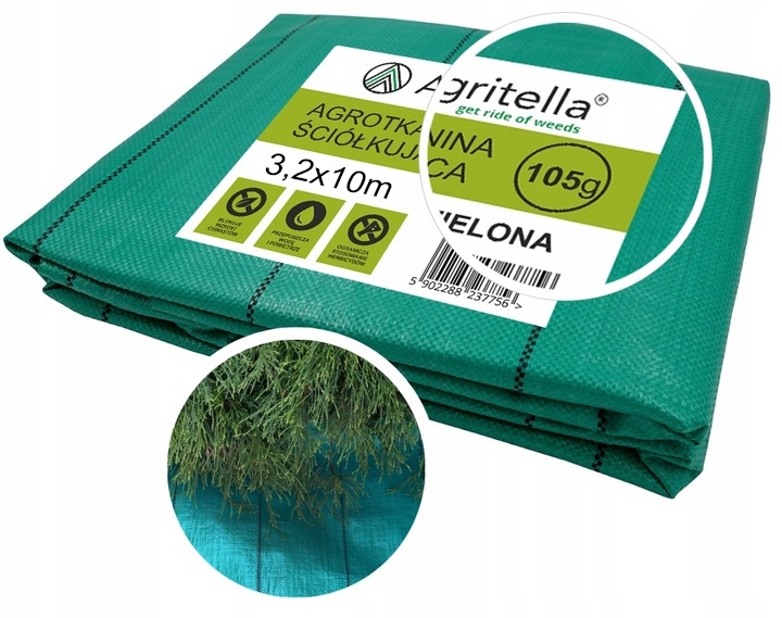 Agrotextília - Tkaniny Tkaniny hrubé buriny 3,2x10m 105 g/m2 pre kôru buriny kameň