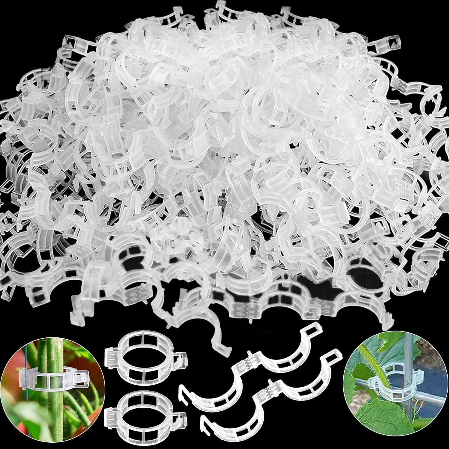 Klipy na popínavé rastliny, 200 kusov klipov na paradajky,