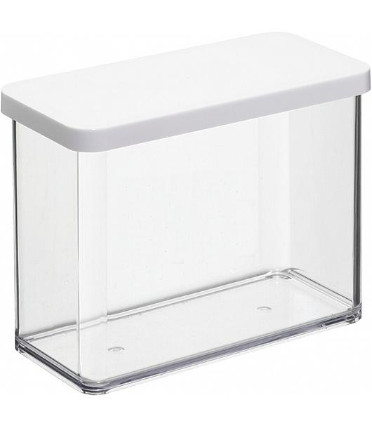 Rotho Loft Box obdĺžnikový 2,1 l priehľadný, biely