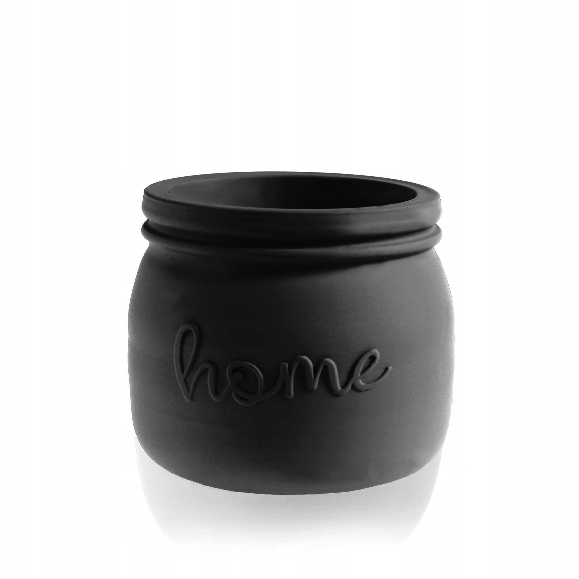Home čierny matný kvetináč Poli 11 cm dekoratívny kvetináč