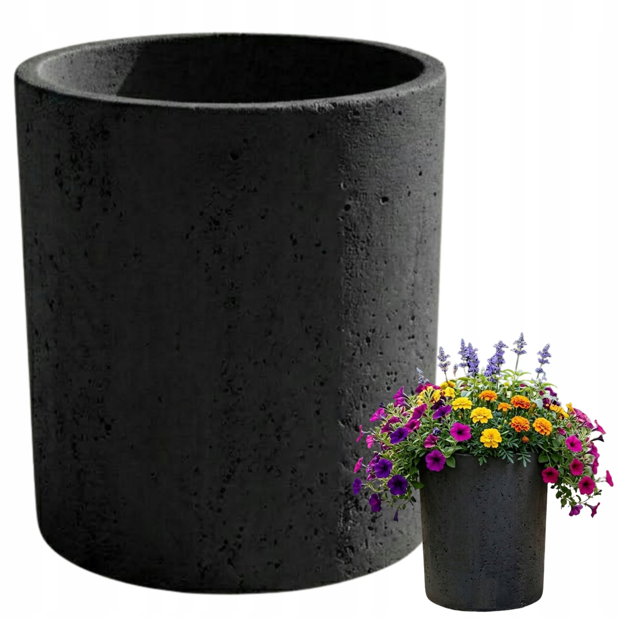 Kvetináč na záhradu, terasu, balkón, architektonický betón 36 × 30 25 KG OSLO M