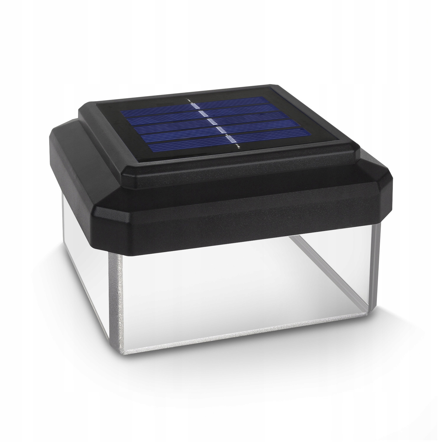 Štvorcový svetelný stĺp GreenBlue s integrovaným LED zdrojom 6,3 cm čierny