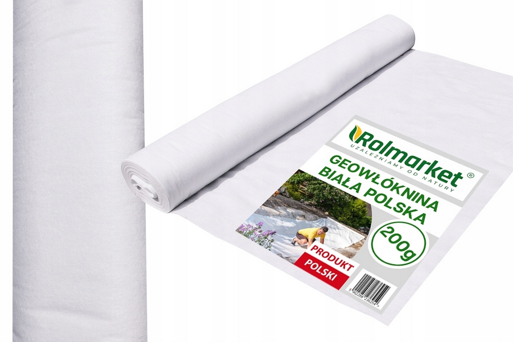 Agrotextília - Polyester Geotextile Drainage Road pre Pebble Grits Vstúpte 1x50m 200 g