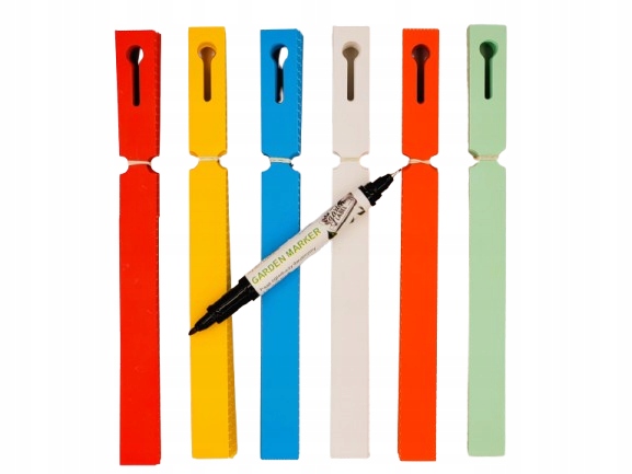 POPISOVAČ +6 FARIEB Záhradnícke štítky na písanie 250x17mm 600 kusov