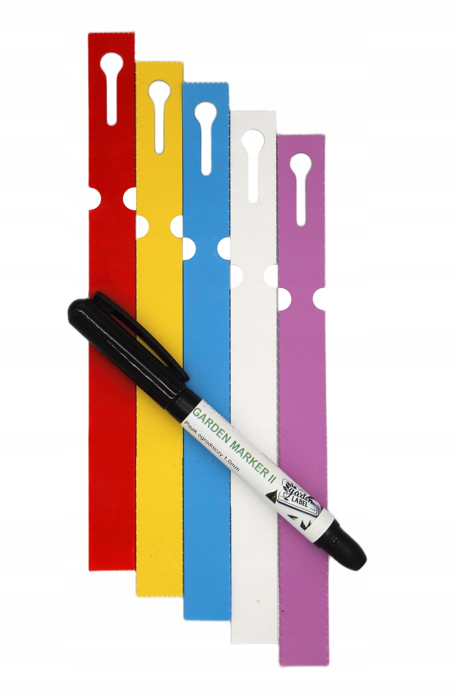 POPISOVAČ ll+ Etikety 6 FARIEB slučka na popis rastlín 250x17mm (17x250) 600
