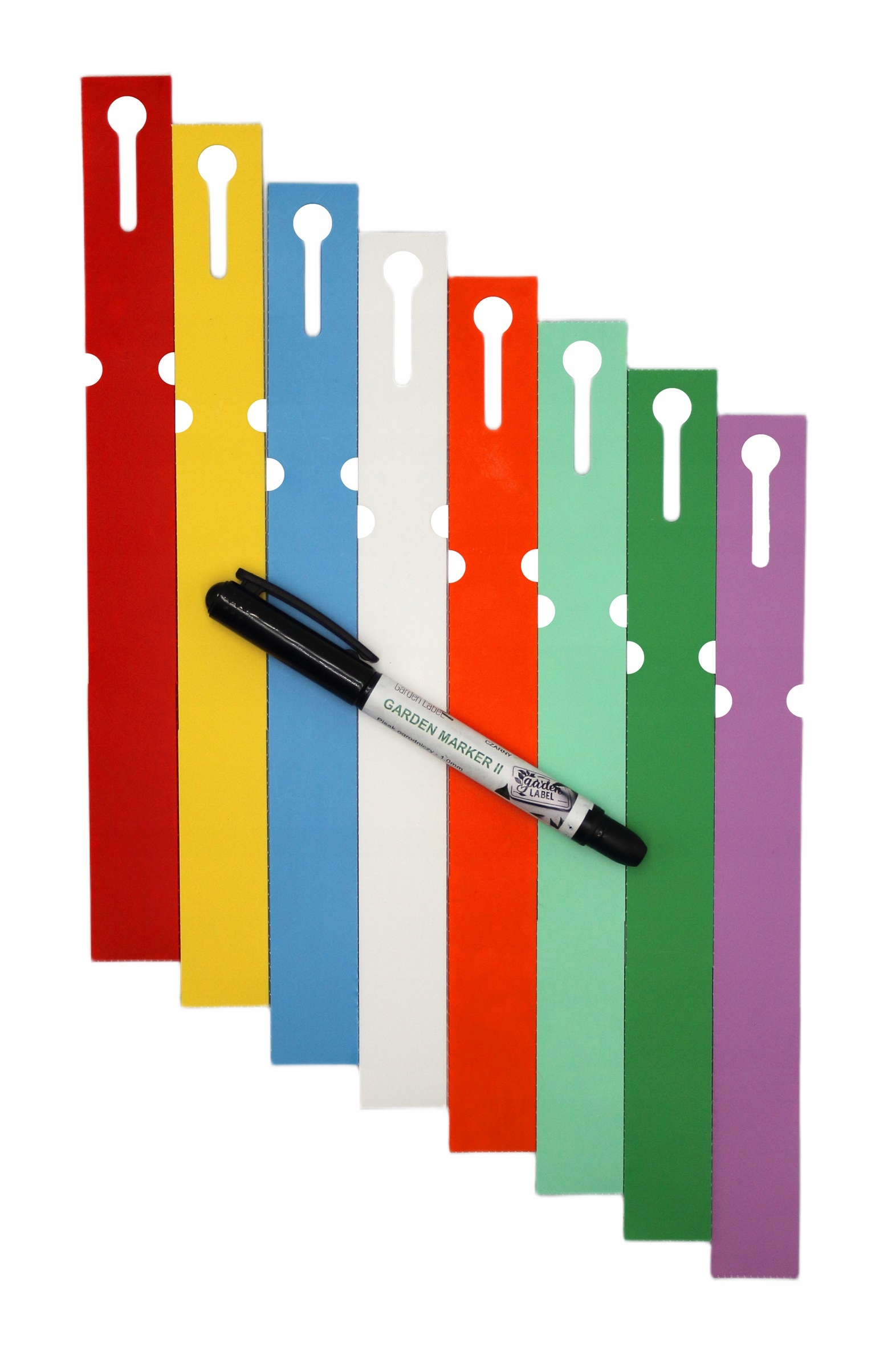 POPISOVAČ ll+ 8 FARIEB slučkové štítky na popis rastlín 250x25mm (25x250) 800