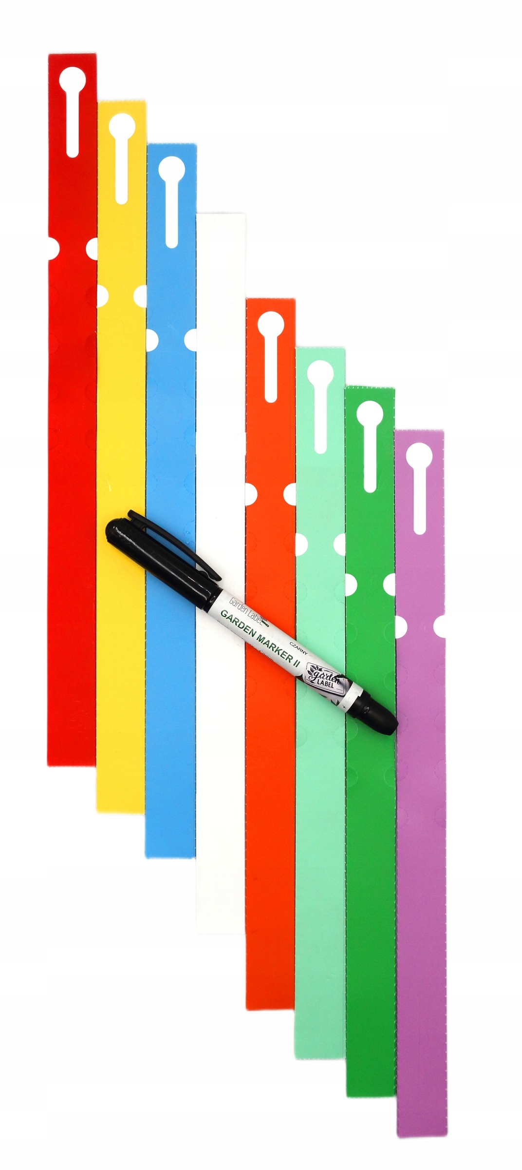 POPISOVAČ ll+ 8 FARIEB slučkové štítky na popis rastlín 300x20mm (20x300) 800
