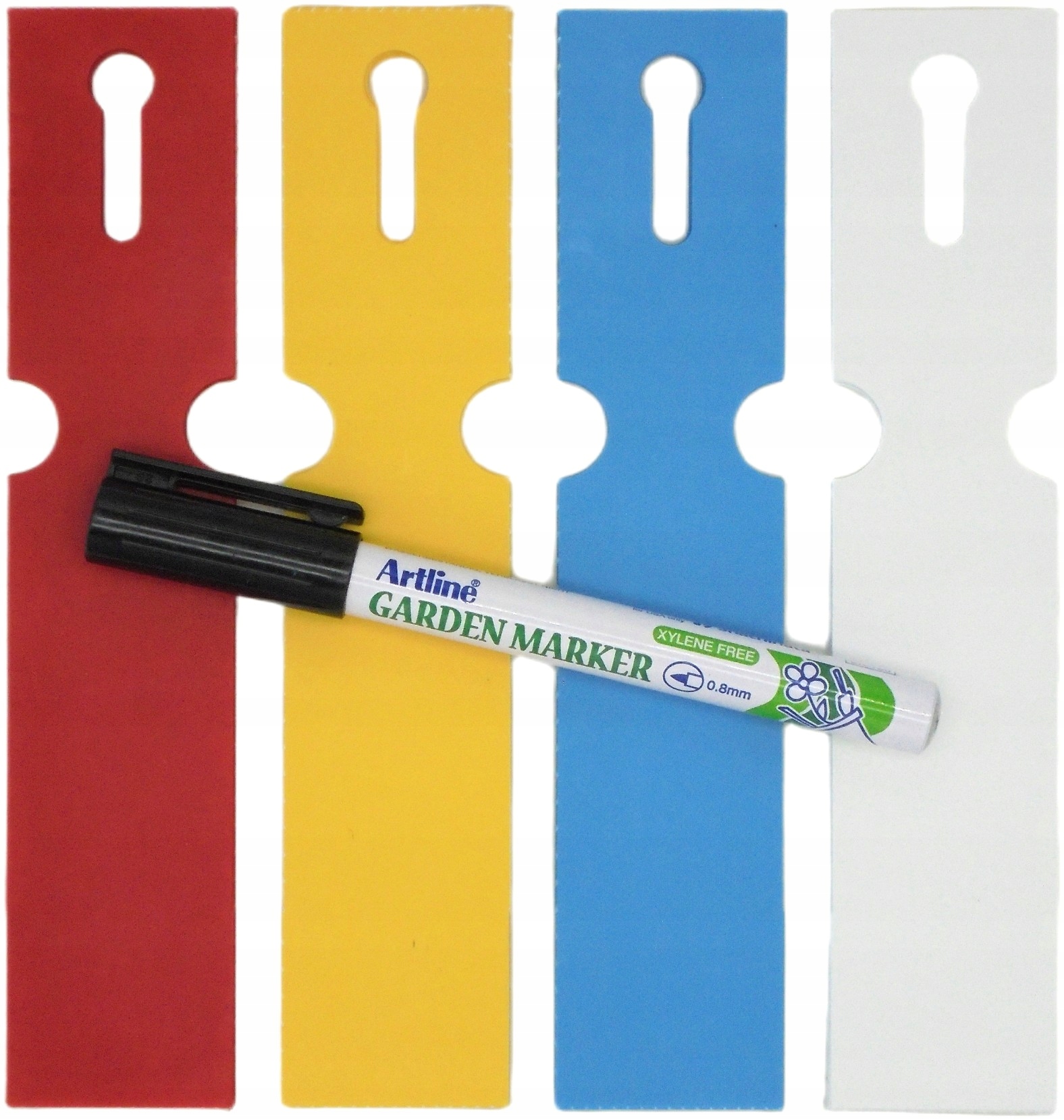POPISOVAČ + 4-slučkové štítky na popis rastlín 163x33mm (33x163) 400 ks
