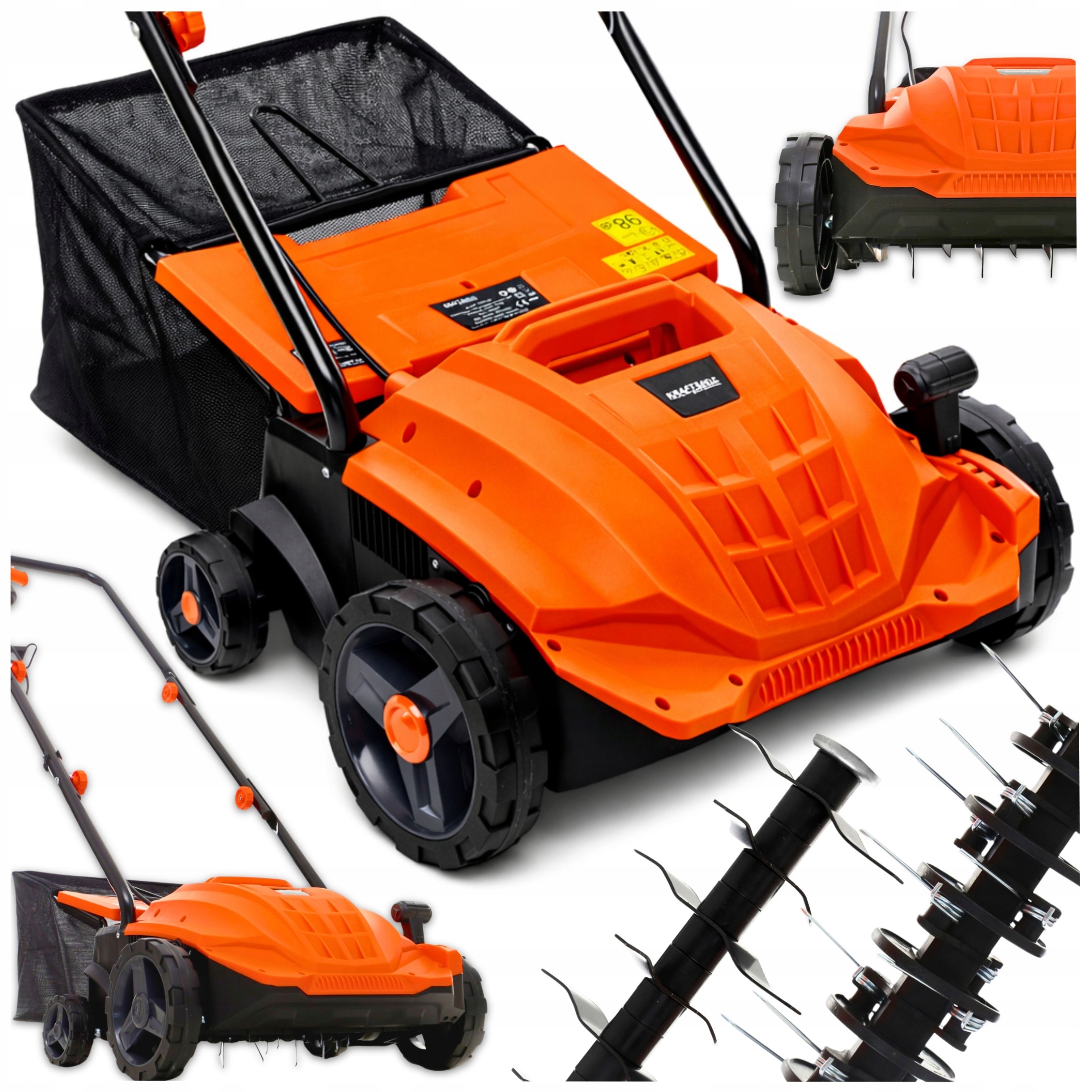 PREVZDUŠOVAČ TRÁVNIKA ELEKTRICKÝ KULTIVÁTOR VÝKONNÝ 3V1 2400 W