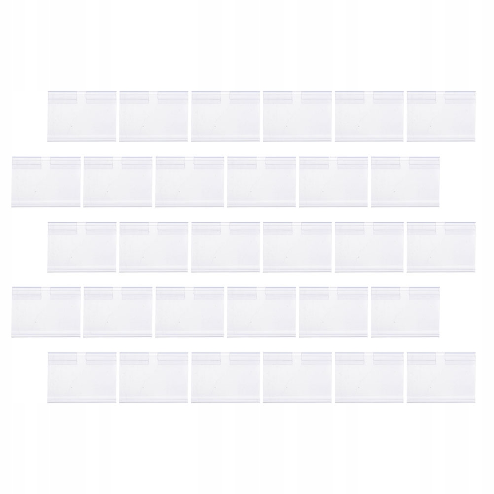PVC ETIKETY, PLASTOVÉ HÁČIKY, POLIČKY, CENOVKY, SADA 50 KS (60*42MM) NÁKUPNÉ