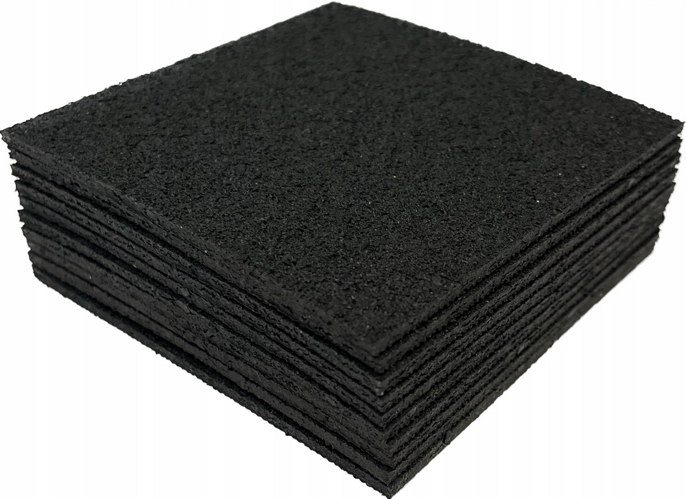 Gumové vankúšiky pre trámy 100x100x3 mm 100 ks