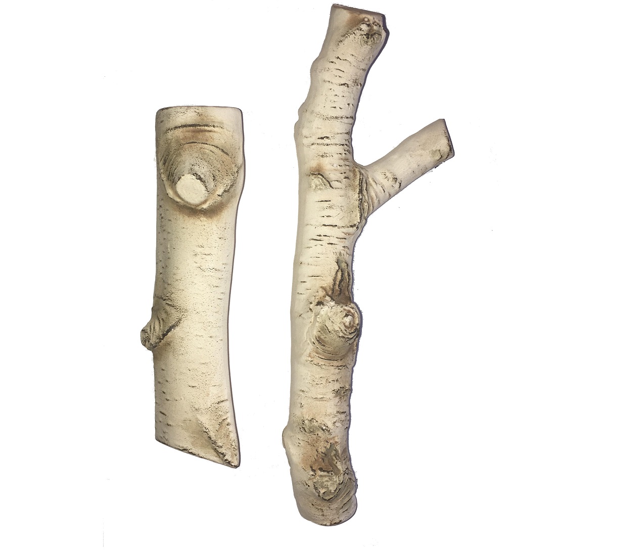 @ Polana Wood Ceramic Birch 2 PCS Biofireplace