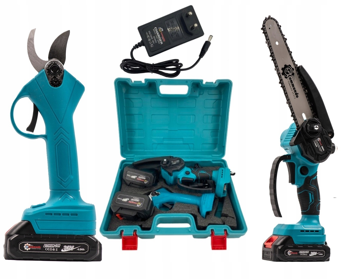 Sada náradia Boxer Tools: píla 6/8" a akumulátorová záhradnícka píla 24V