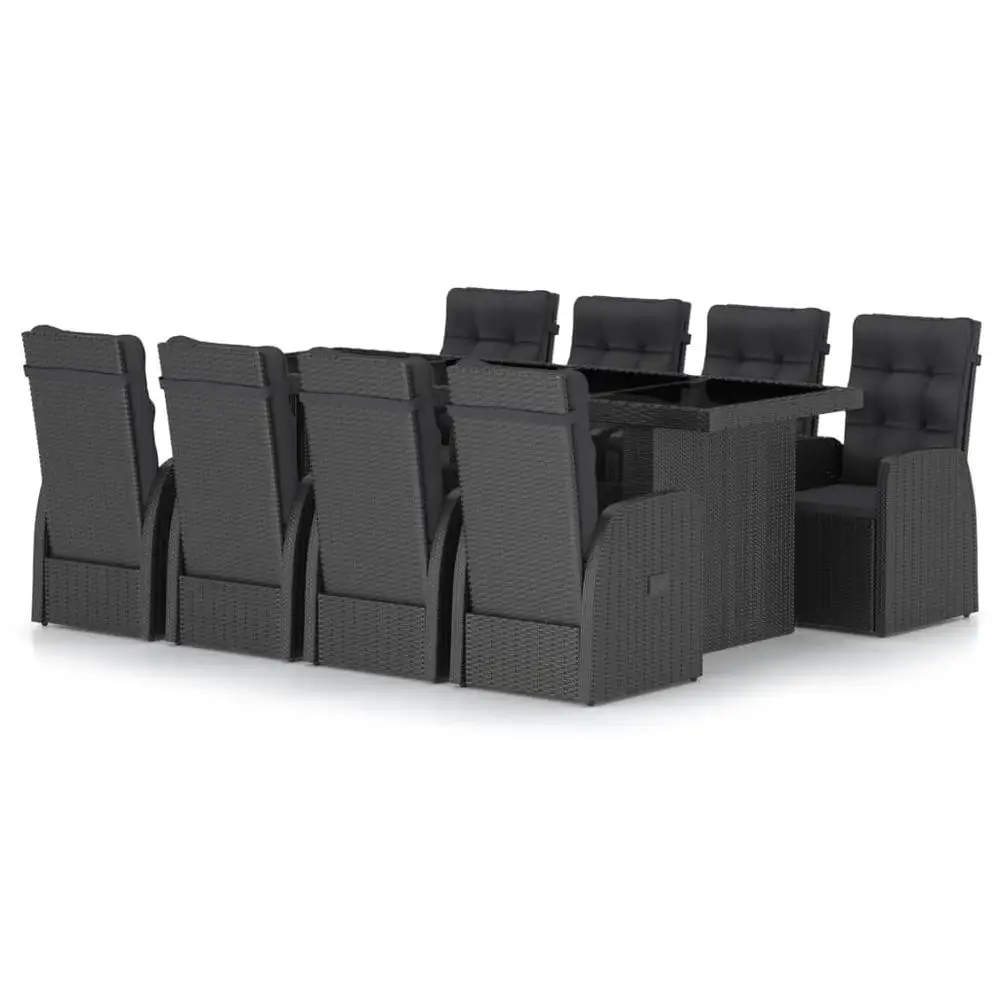 Vidaxl Technorattan Vidaxl Table Black