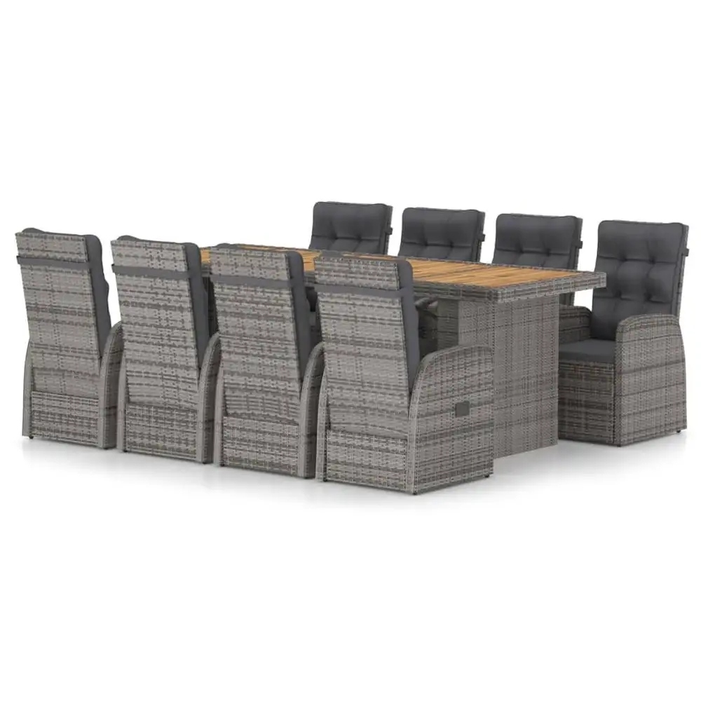 Stolík a stoličky Vidaxl Technorattan Bn Grey