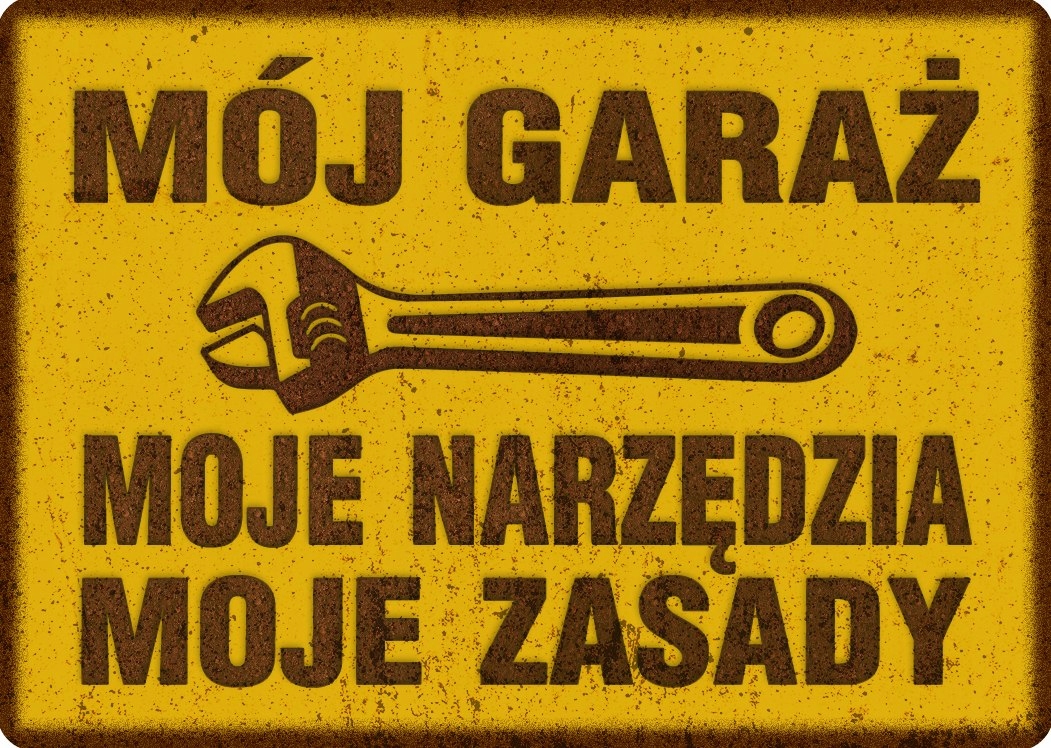 OZNAČENIE MOJEJ GARÁŽE - 20X28 CM