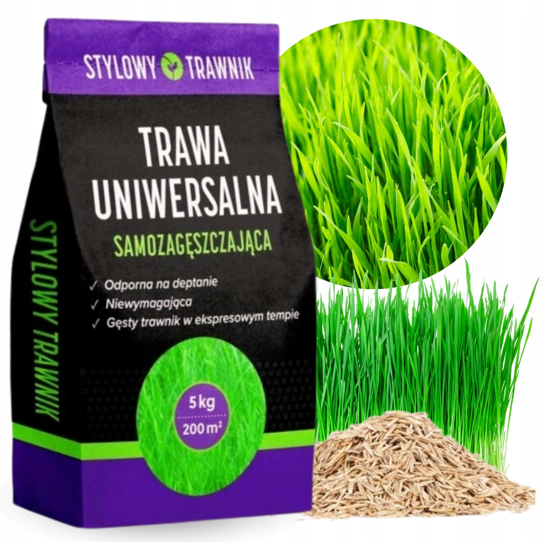 Štýlové univerzálne semená trávnika 5 kg odolné voči zošliapaniu