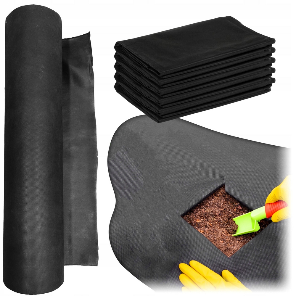 Agrotextília - Látka 100 g 1,6x40m pre jahody, čierna záhrada