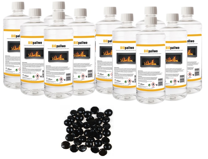@ Bioetanol BioFuel Set 11l + čierne kamienky