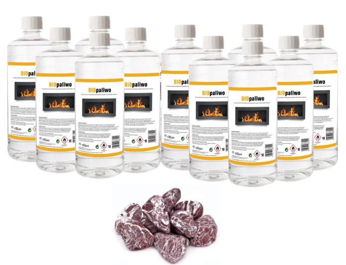 @ Bioetanol bioetanol bioetanol set + červené kamienky