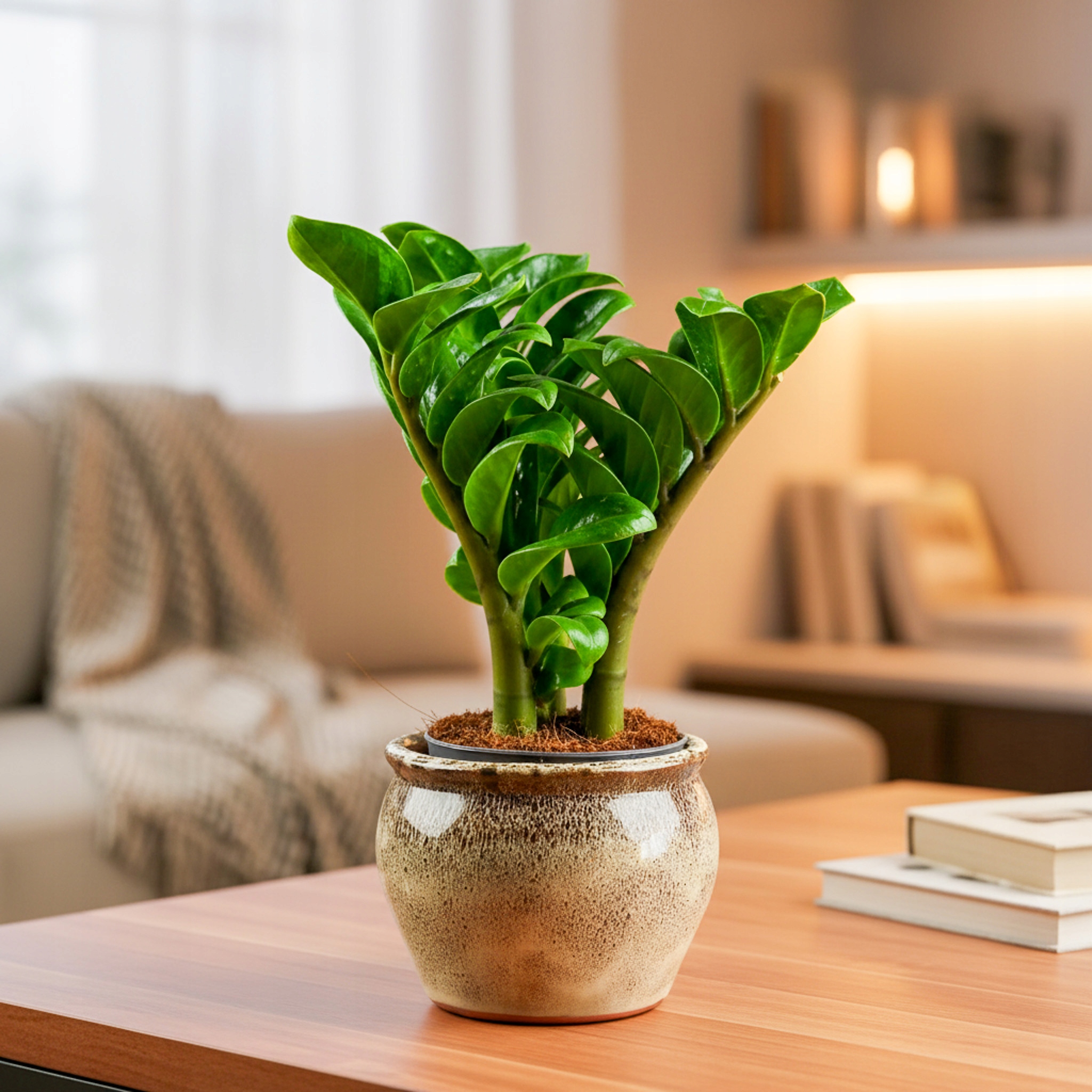 Zamioculcas ZENZI, odroda zo Zanzibaru. Veľkosť kvetináča: 6 cm