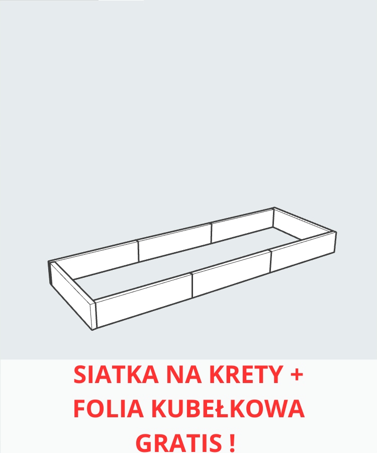 Betónový vyvýšený záhon 305 × 105 × 25 betónový záhon
