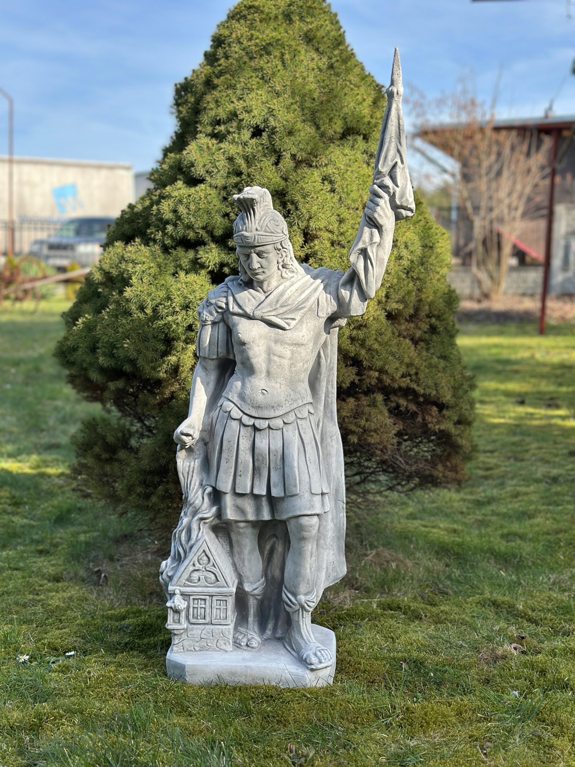 Záhradná FIGÚRA SVÄTÉHO FLORIÁNA SVÄTÝ Florián z betónu 110 cm.