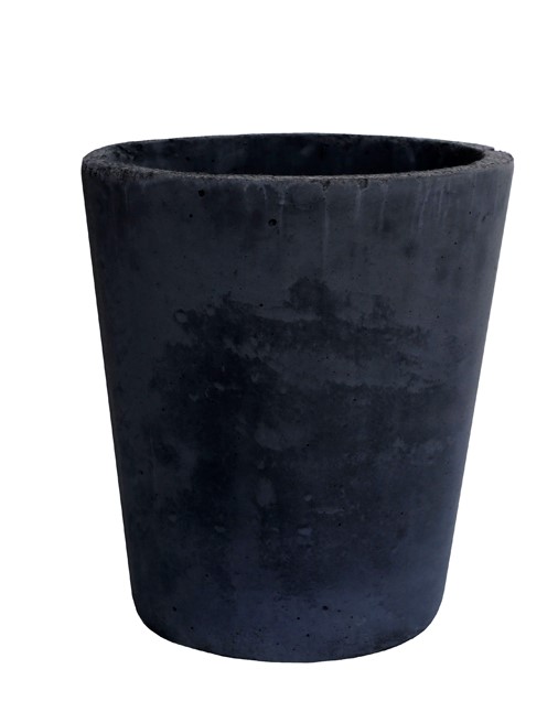 Čierny betónový kvetináč Jadar 45 cm × 45 × 50 cm